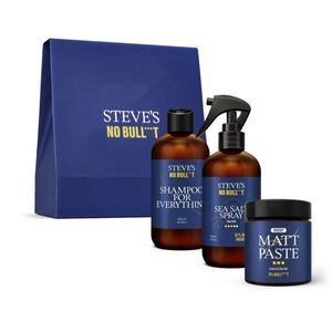 Steve's No Bull***t Hair Care Trio Box ajándékszett hajra uraknak kép