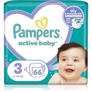 Pampers Active Baby Size 3 eldobható pelenkák 6-11 kg 66 db kép