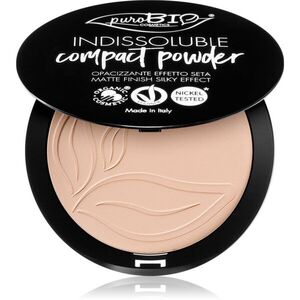 puroBIO Cosmetics Indissouble kompakt púder matt hatással árnyalat 01 9 g kép