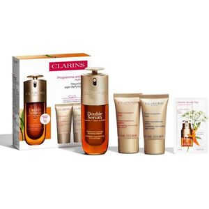 Clarins Double Serum & Nutri-Lumière Collection ajándékszett érett bőrre kép