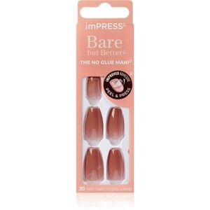 KISS imPRESS Bare but Better műköröm öntapadós Flare 30 db kép