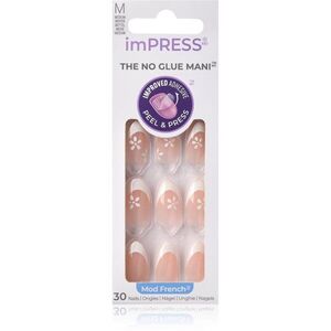 KISS imPRESS The No Glue Mani műköröm öntapadós Fearless 30 db kép