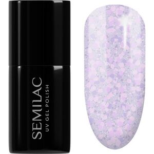 Semilac UV Hybrid Crushed_ICE gél körömlakk UV / LED-es lámpákhoz árnyalat 492 Icy Lavender Bliss 7 ml kép