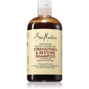 Shea Moisture Jamaican Black Castor Oil Strengthen & Restore tisztító sampon a sérült és festett hajra 384 ml kép