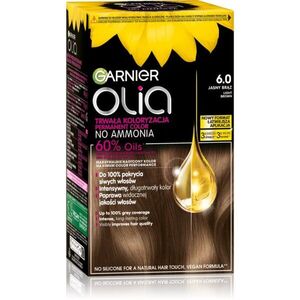 Garnier Olia Big Kit tartós hajfesték árnyalat 6.0 Light brown 1 db kép