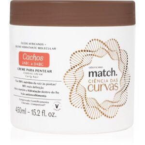 oBoticário Match. Science of Curves leöblítést nem igénylő ápolás a könnyű kifésülésért 450 ml kép