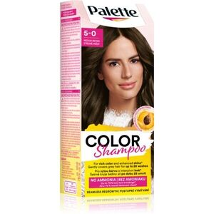 Schwarzkopf Palette Color Shampoo tonizáló sampon árnyalat 5-0 Medium Brown 50 ml kép