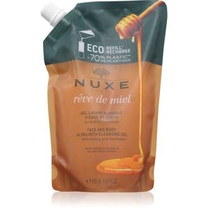 Nuxe Rêve de Miel Face and Body Ultra-Rich Cleansing Gel tisztító gél száraz és érzékeny bőrre refill 400 ml kép