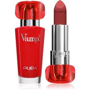 PUPA Milano Vamp! Luminous Lipstick rúzs a telt ajkakért árnyalat 301 Intense Red 3.5 g kép