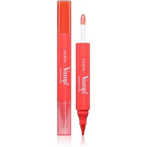 PUPA Milano Vamp! Lip Marker Duo ajakfilc fénnyel árnyalat 009 Jelly Coral 1.4 ml kép