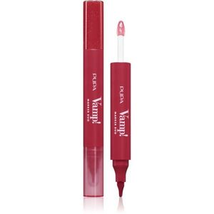 PUPA Milano Vamp! Lip Marker Duo ajakfilc fénnyel árnyalat 005 Cherry Granita 1.4 ml kép