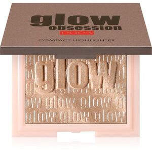 PUPA Milano Glow Obsession kompakt púderes élénkítő arcra árnyalat 100 - Light Gold 6 g kép