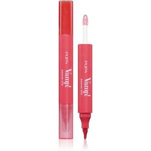PUPA Milano Vamp! Lip Marker Duo ajakfilc fénnyel árnyalat 004 Spicy Raspberry 1.4 ml kép