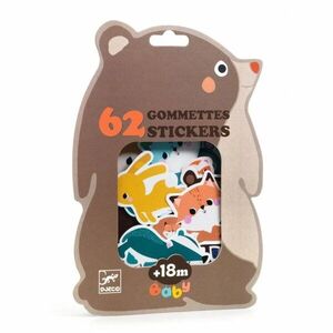 DJECO Forest Animals Baby Stickers matricák 18m+ 62 db kép