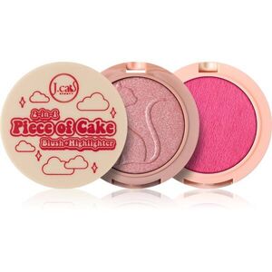 J.Cat Beauty 2 In 1 Piece Of Cake élénkítő arcpirosító árnyalat 104 Having Fairy Good Day 12.1 g kép