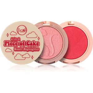 J.Cat Beauty 2 In 1 Piece Of Cake élénkítő arcpirosító árnyalat 105 One in a Melon! 12.1 g kép