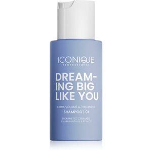 ICONIQUE Professional DREAMING BIG LIKE YOU Volume & Thickness sampon dúsabb hatásért gyenge hajra 70 ml kép