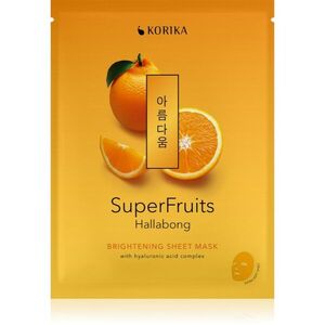 KORIKA SuperFruits Hallabong - Brightening Sheet Mask fehérítő gézmaszk 25 g kép
