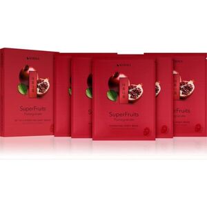 KORIKA SuperFruits Pomegranate - Set of 5 Hydrating Face Sheet Masks arcmaszk szett kedvezményes áron hidratáló hatással 5x25 g kép