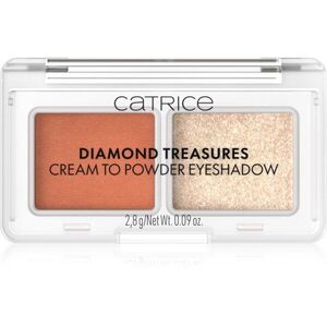 Catrice Diamond Treasures duo szemhéjfesték árnyalat 050 Peach Gleam 2.8 g kép