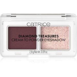 Catrice Diamond Treasures duo szemhéjfesték árnyalat 060 Burgundy Glitz 2.8 g kép