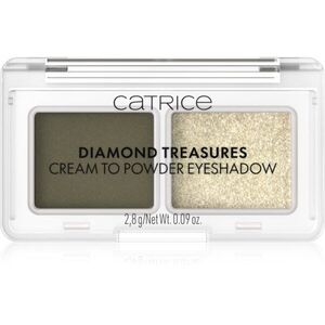 Catrice Diamond Treasures duo szemhéjfesték árnyalat 040 Olive Twinkle 2.8 g kép