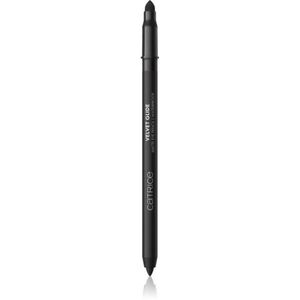 Catrice Velvet Glide vízálló szemceruza matt hatással árnyalat 010 Black Stone 1.4 g kép