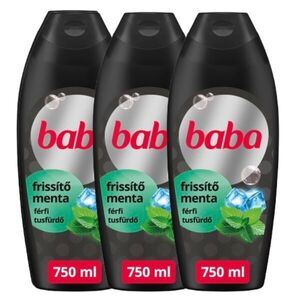 Baba Férfi Tusfürdő Menta 3x750ml kép