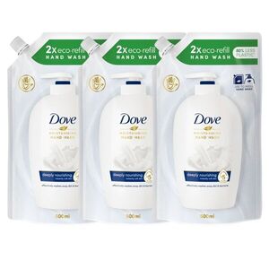 Dove Deeply Nourishing folyékony krémszappan utántöltő, 3x500 ml kép