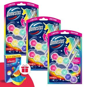 Domestos Power5 WC frissítő blokk Magic Unicorn (6x50g) + Ajándék... kép