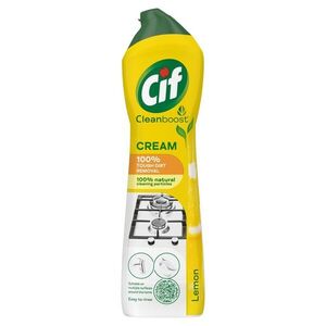 Cif Cleanboost súrolókrém makacs szennyeződésekre Lemon, 500 ml kép