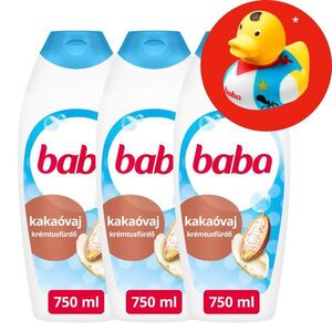 Baba Tusfürdő Kakaóvaj 3x750ml + Ajándék Gumikacsa kép