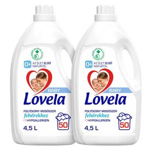 Lovela Baby Hipoallergén Folyékony Mosószer fehér ruhákhoz 2x4, 5L... kép