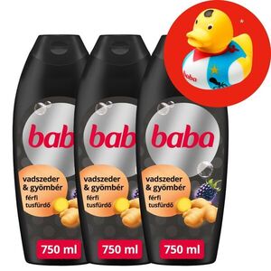 Baba Tusfürdő Vadszeder és Gyömbér 3x750ml + Ajándék Gumikacsa kép