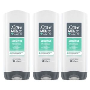 Dove Men+Care Sensitive férfi tusfürdő, 3x400 ml kép