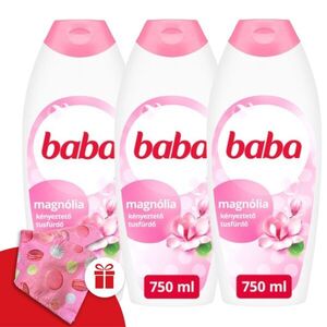 Baba Tusfürdő Magnólia 3x750ml + Ajándék Baba Hajturbán kép