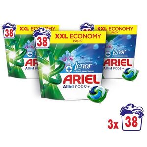 Ariel Allin1 Pods+ + Touch of Lenor Fresh Air Mosókapszula 114 mosás kép