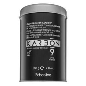 Echosline Karbon 9 Dust-Free Bleaching Powder with Charcoal púder hajszín világosításra 500 g kép