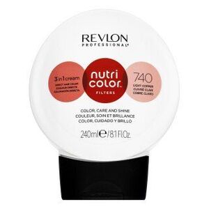 Revlon Professional Nutri Color Filters 3in1 Cream tápláló maszk színes pigmentekkel hajszín élénkítésére 740 Light Copper 240 ml kép