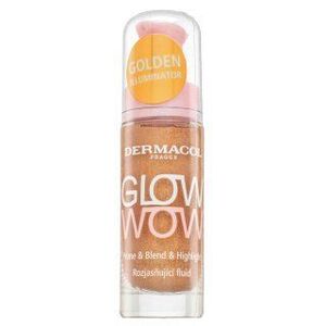 Dermacol Glow Wow Prime & Blend & Highlight szépítő fluid az egységes és világosabb arcbőrre 20 ml kép