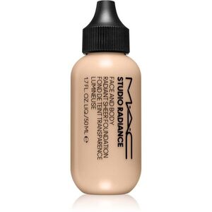 MAC Cosmetics Studio Radiance Face and Body Radiant Sheer Foundation könnyű alapozó arcra és testre árnyalat W0 50 ml kép