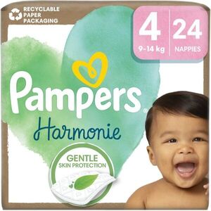 Pampers Harmonie Size 4 eldobható pelenkák 9-14 kg 24 db kép