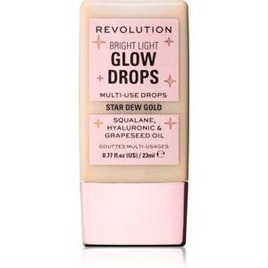 Revolution Bright Light Glow Drops folyékony bőrélénkítő árnyalat Golden Star Dew 23 ml kép