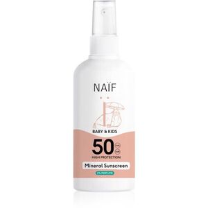 Naif Baby & Kids Mineral Sunscreen SPF 50 0 % Perfume napvédő spray 100 ml kép
