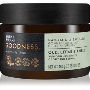 Baylis & Harding Goodness Oud, Cedar & Amber só peeling testre 450 g kép
