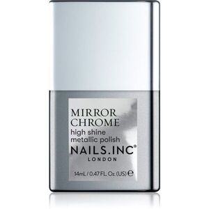 Nails Inc. Mirror Chrome körömlakk magasfényű árnyalat Silver Served 14 ml kép