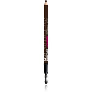 NYX Professional Makeup Powder Louder szemöldök ceruza kefével árnyalat Deep Brown 1 db kép