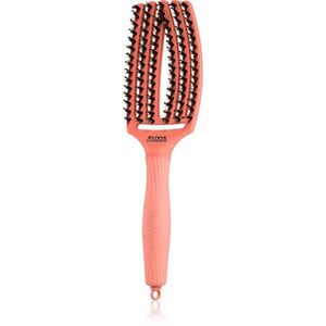 Olivia Garden Fingerbrush Boar & Nylon hajkefe nejlon- és vaddisznósörtékkel Radiant Peach 1 db kép