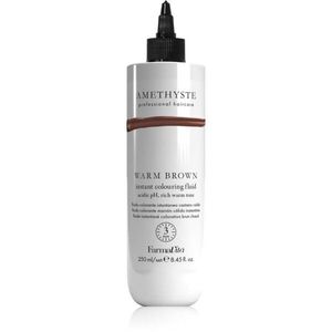 FarmaVita Amethyste Instant Colouring Fluid színező pakolás pro světle blond až středně hnědé vlasy árnyalat Warm Brown 250 ml kép