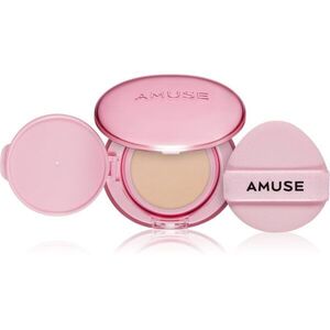 AMUSE Dew Power Vegan Cushion tartós alapozó sminkszivaccsal az élénk és kisimított arcbőrért árnyalat 1.5 Natural 15 g kép